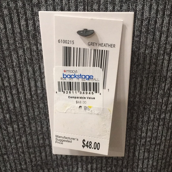 New With Tags Gray Color Long Sleeve Sweater Top - Picture 7 of 10